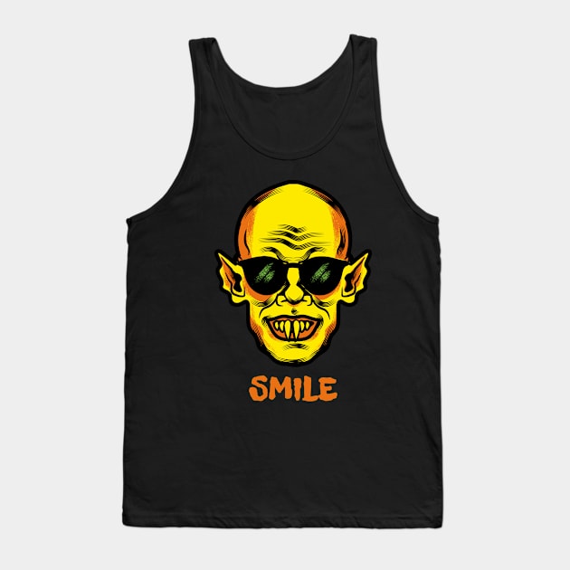 smile Tank Top by TheAwesomeShop